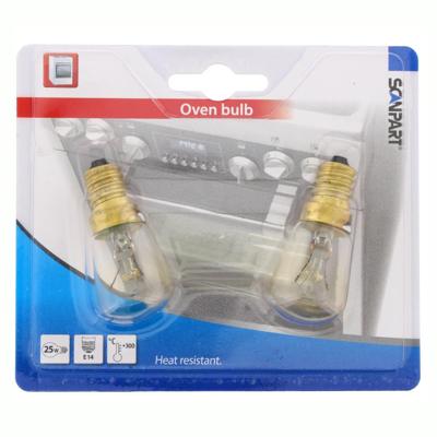 Scanpart Ovenlamp E14 25w 300gr Buis A2 Scanpart Ovenlamp E14 25w 300gr Buis A2