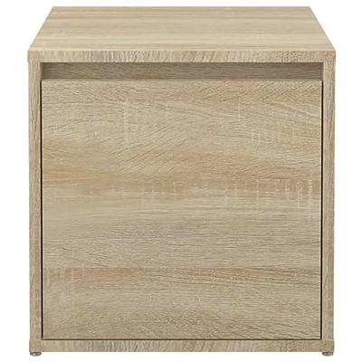 VidaXL Opbergbox met lade 40,5x40x40 cm bewerkt hout sonoma eikenkleur VidaXL Opbergbox met lade 40,5x40x40 cm bewerkt hout sonoma eikenkleur