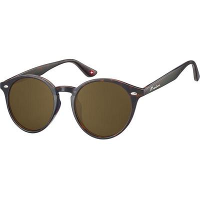 Zonnebril montana met bruin rond glas turtle
