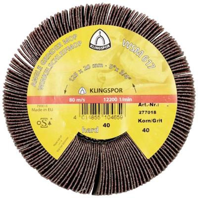 Klingspor Haakse lamellenslijper | 60 bruin | d.125xB20 mm | M14 | 1 stuk - 277019 277019