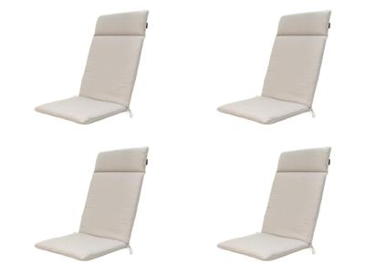 Kussen hoog universeel ca. 120x50 cm Napels taupe water repellent coating (4 stuks) Madison - Madison