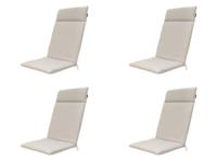 Kussen hoog universeel ca. 120x50 cm Napels taupe water repellent coating (4 stuks) Madison - Madison - thumbnail