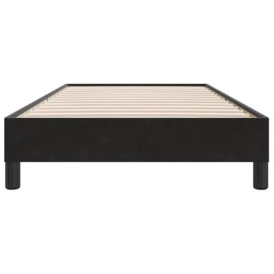 Bedframe zonder matras 80x220 cm fluweel zwart Bedframe zonder matras 80x220 cm fluweel zwart