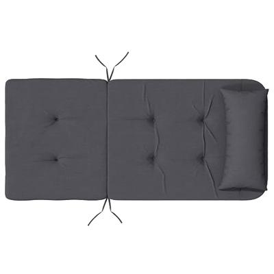 VidaXL Stoelkussens 2 st adirondack oxford stof antracietkleurig VidaXL Stoelkussens 2 st adirondack oxford stof antracietkleurig