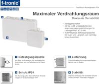 F-Tronic E125 Aftakkast (l x b x h) 75 x 75 x 40 mm Lichtgrijs IP54 10 stuk(s) - thumbnail