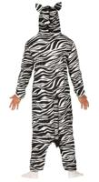 Zebra Jumpsuit met Capuchon - thumbnail