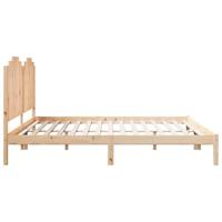 Bedframe extra lang zonder matras massief hout 200x220 cm - thumbnail