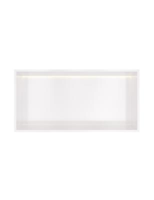 Hotbath &MORE Inbouwbox of inbouwnis - 30x60x10 - with LED IP44 - Mat wit BOX060LWH