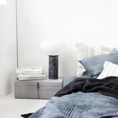 House Doctor - Opal Desk Lamp - White/Black (Gb0111/203970111)