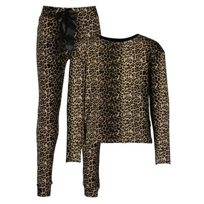 Vingino Meisjes pyjama - Panter - Maat 98/104 - 104 - 104 - 104 - 104 - 104 - 104 - 104 - 104