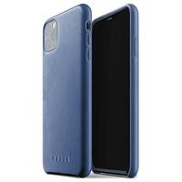 Mujjo Leather Case iPhone 11 Pro Max blauw - thumbnail