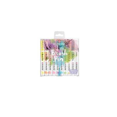 Brushpen talens ecoline set 10 stuks pastel