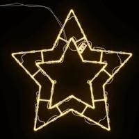 VidaXL Kerstverlichting ster silhouet 2 st 50 leds warm wit - thumbnail