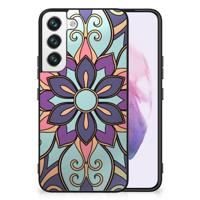 Samsung Galaxy S22 Bloemen Hoesje Purple Flower - thumbnail