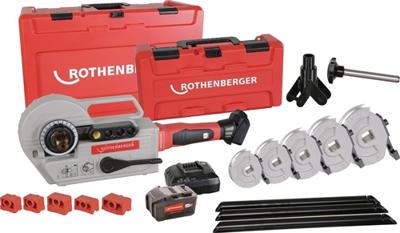 Rothenberger Accu-pijpbuigapparaten-set | 12-14-16-18-22-28 mm | 1 stuk - 1000003393 1000003393