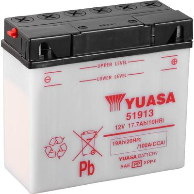 Yuasa 51913 Motorfietsaccu 12 V 19 Ah Pooltype: Schroefklem type 10 Yuasa 51913 Motorfietsaccu 12 V 19 Ah Pooltype: Schroefklem type 10