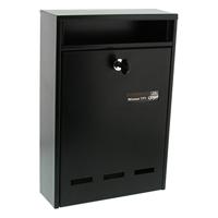 Burg Wächter WISMAR 771 S Brievenbus Staal Zwart Sleutelslot - thumbnail