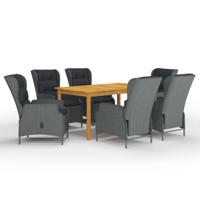 7-delige Tuinset lichtgrijs - thumbnail