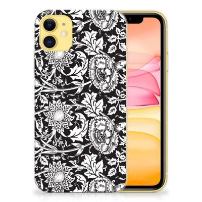 Apple iPhone 11 | TPU Case | Black Flowers Apple iPhone 11 | TPU Case | Black Flowers