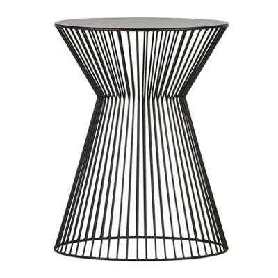 WOOOD Bijzettafel 'Suus' 35cm, kleur Zwart