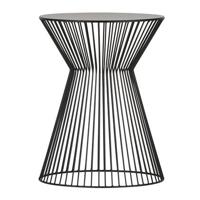 WOOOD Bijzettafel 'Suus' 35cm, kleur Zwart - thumbnail