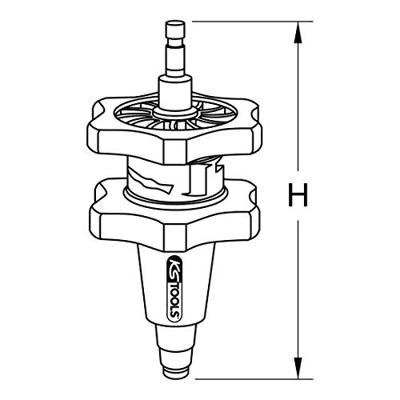 KS Tools 455.0141 Koelsysteemadapter, Ø 17-37 mm