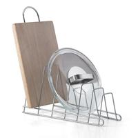 Metaltex Cricket Dekselhouder 34x15x18 cm Zilver - thumbnail