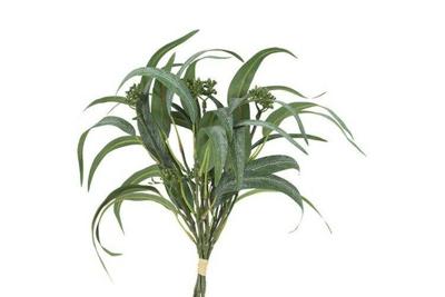 Decostar zijdebloem Eucalyptus 45 cm wit