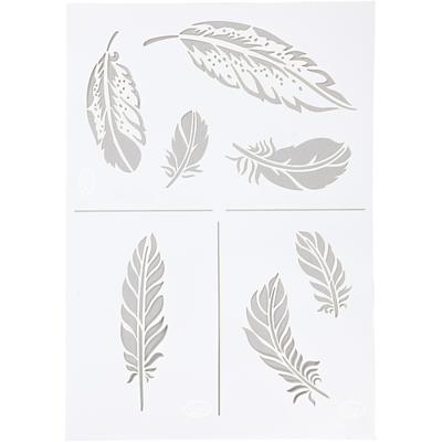 Creativ Company Flexibel sjabloon, veren, a4, vel 210x297 mm, 1 stuk