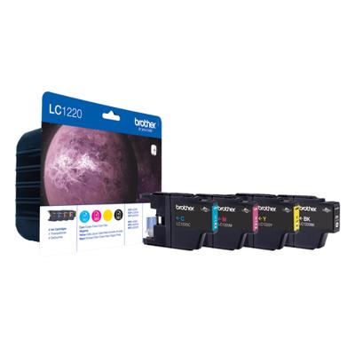 Brother inktcartridge, 300 pagina&apos;s, OEM LC-1220VALBP, 4 kleuren
