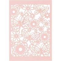 Creativ Company Patroonkarton lichtrood, 10st. - thumbnail