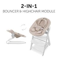 Hauck Alpha Bouncy 2-in-1 Bouncer - Vanaf de geboorte - 3-punts harnas - Winnie de Poeh beige - thumbnail