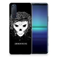 Silicone Back Case Sony Xperia 5II Skull Hair - thumbnail