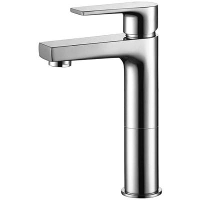 Verhoogde Wastafelmengkraan Chroom - Opbouw Rond Design