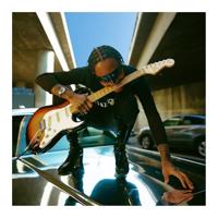 Fender Steve Lacy People Pleaser Stratocaster MN Chaos Burst elektrische gitaar met vintage-style koffer - thumbnail