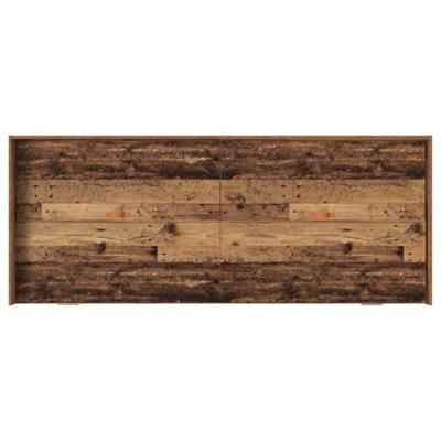 Opbergbedframe met hoofdeinde Oud Hout 80 x 200 cm Bewerkt hout