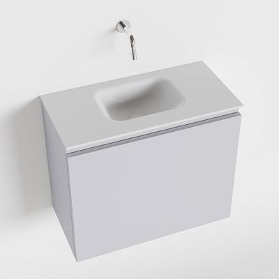 MONDIAZ OLAN 60cm toiletmeubel cale. LEX wastafel talc midden geen kraangat MONDIAZ OLAN 60cm toiletmeubel cale. LEX wastafel talc midden geen kraangat