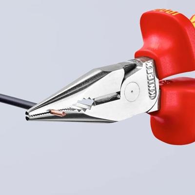 Knipex Puntcombinatietang | lengte 145 mm | meercomponentenhulzen | verchroomd VDE | 1 stuk - 08 26 145 T - 08 26 145 T - thumbnail
