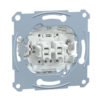 Merten MEG3714-0000 Rolluikschakelaar Inzetstuk Grijs 1 stuk(s)