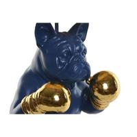 Bureaulamp Home ESPRIT Blauw Zwart Oranje Gouden Hars 50 W 220 V 36 x 36 x 55 cm (2 Stuks) - thumbnail