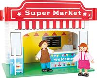 Speelhuis supermarkt met accessoires - thumbnail