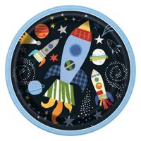 Haza Witbaard ruimte bordjes, 8st. - thumbnail