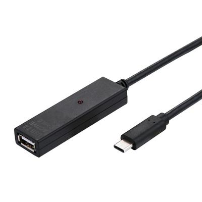 VALUE USB 2.0 uitbreiding, actief, met repeater, A-C, zwart, 20 m
