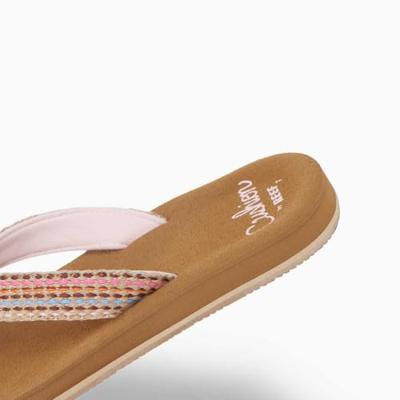 REEF Baja Elana Slipper Dames Brown/Pink 6