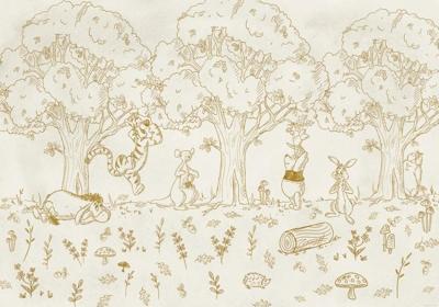 Komar Into Wonderland Fotobehang Disney - Winnie the Pooh Outdoors - IADX8-121