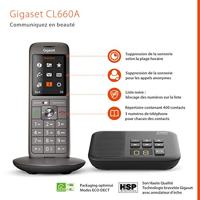 GIGASET vaste telefoon CL 660 A antraciet - thumbnail