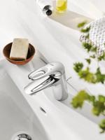 GROHE Eurostyle New waterbesparendes wastefelkraan M size met waste chroom 23564003 - thumbnail