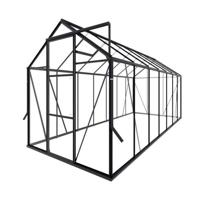 Royal Well | Kate V Full Options Tuinkas | Veiligheidsglas 3 mm | Zwart - thumbnail