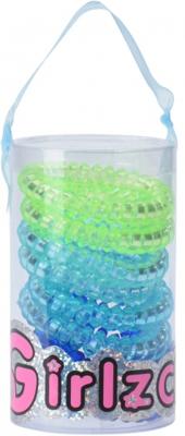Free and Easy spiraalhaarelastieken in pot groen/blauw 8 st. Free and Easy spiraalhaarelastieken in pot groen/blauw 8 st.