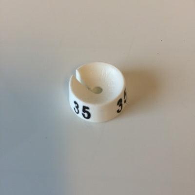 MB wit/zwart 35 voor op kledinghanger